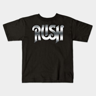 Rush - Metallic Logo Kids T-Shirt